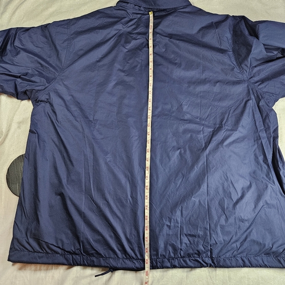 Nike Loose Fit Navy Snap Front Slick Jacket FN3316 410 Men's Size XLarge - Picture 9 of 9